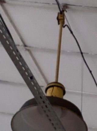 Suspension vintage style industriel
