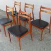 5 chaises style scabdinaves vintage