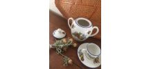 Sucrier en porcelaine fine.