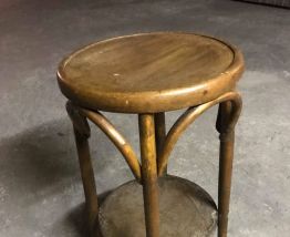 Tabouret ancien en bois style Thonet
