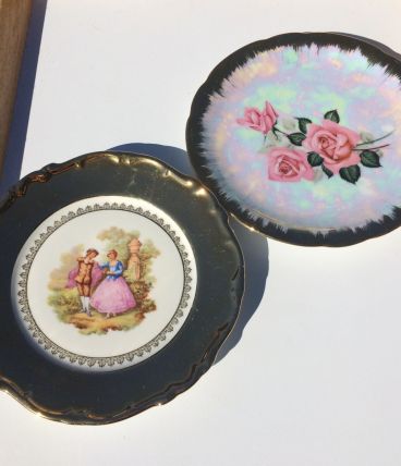 Assiettes dorées