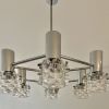 Suspension Vintage chrome et Verre design RAAK