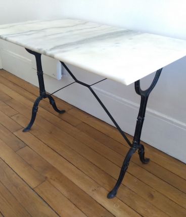 Table de bistrot ancienne en marbre