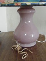 Lampe opaline violine Abat-jour conique années 70 