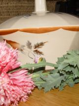 Soupière ou légumier vintage à motif de rose
