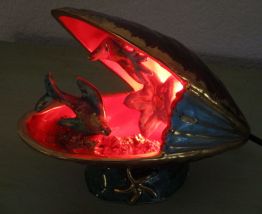 lampe en barbotine de vallauris