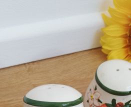 Salière et poivrière vintage.