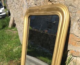Miroir ancien Louis Philippe doré