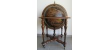 Globe apéritif mappemonde vintage Italie mythologie