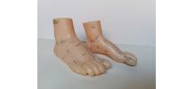 Pieds latex réflexologie objet curiosité 