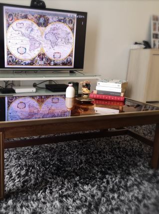 Table Basse Planisphère Hendrik Hondius