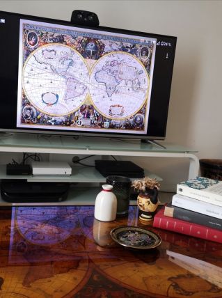 Table Basse Planisphère Hendrik Hondius