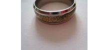 Bague homme /femme en Acier Inox Bande Titane.