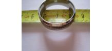 Bague homme /femme en Acier Inox Bande Titane.