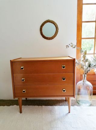 Commode vintage pieds compas