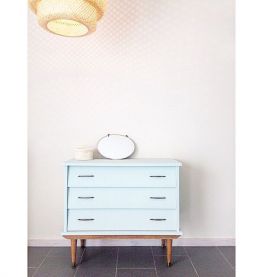 commode vintage vert tendresse