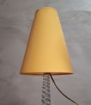 lampe cristal verre soufflé et étirer 48x18  verrerie paris 