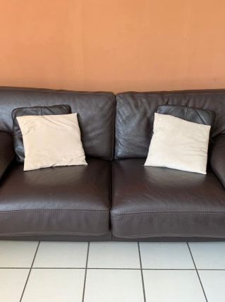 Canapé cuir vintage 