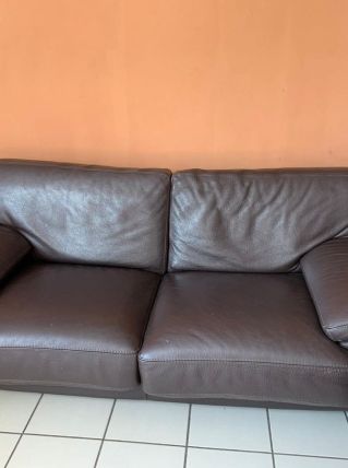 Canapé cuir vintage 