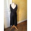 Petite robe noire en soie Galeries Lafayette