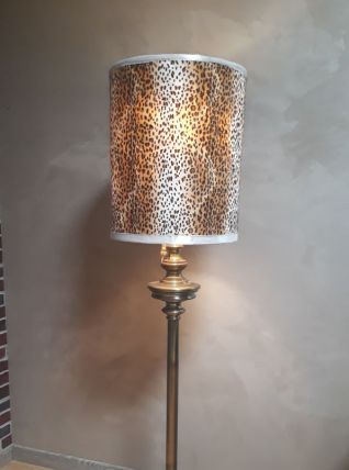 lampadaire laiton tourner cuivré abat jour 41x50cm hauteur  