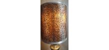 lampadaire laiton tourner cuivré abat jour 41x50cm hauteur  