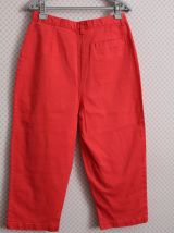 Corsaire pantacourt "Emonite" vintage rouge vermillon