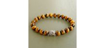 Bracelet Oeil de Tigre / Bouddha 