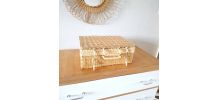 Valise vintage en osier 
