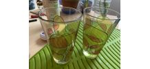Lot 2 grands verres année 80