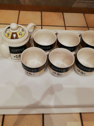 Service à café (6 tasses et verseuse)