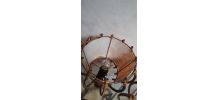 duo  lampes osier scandinave 1960 a 70 vintage  remis au nor