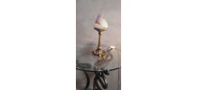 lampe pied bronze art nouveau , art deco  32xsocle 15cm  le 