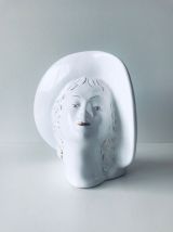 Vase visage en céramique