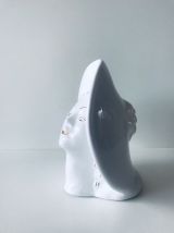 Vase visage en céramique