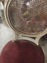 Chaises médaillon (lot de 6) à restaurer