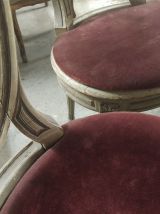 Chaises médaillon (lot de 6) à restaurer