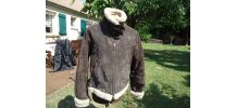 Blouson femme Taille 42 en croute de cuir de porc très chaud