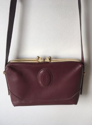 Sac vintage Cartier bordeaux