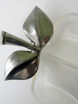 Plat vintage années 70 en forme de POIRE⎥lucite transparente