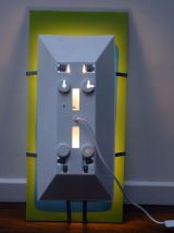 Lampe luminaire applique murale vintage moderniste