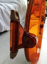 Miroir rond et étagère  vintage années 70 