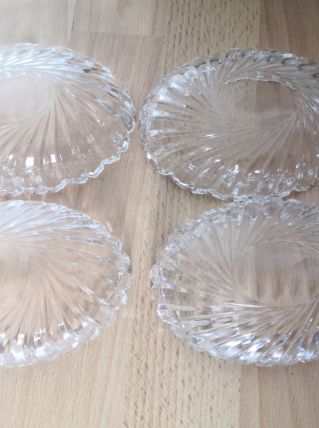 4 pots en verre