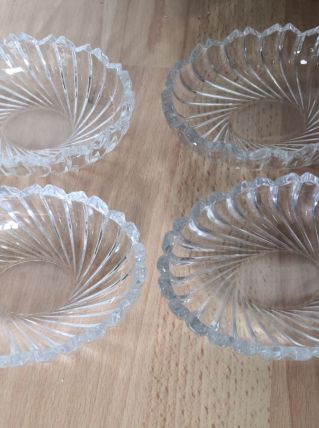 4 pots en verre