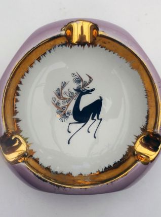 CENDRIER publicitaire vintage⎮verrerie Lemal Lionne⎮art deco
