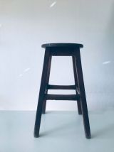 Tabouret haut antique en bois