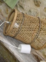 Suspension électrifiée rotin (osier ancien)