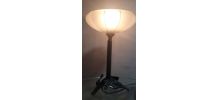 1 lampe en fer fogé de type calice 1930 28x18