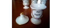Lot anciens petits pots apothicaires, pots pharmacie