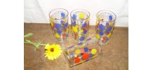 Lot de 4 verres vintage années 60/70